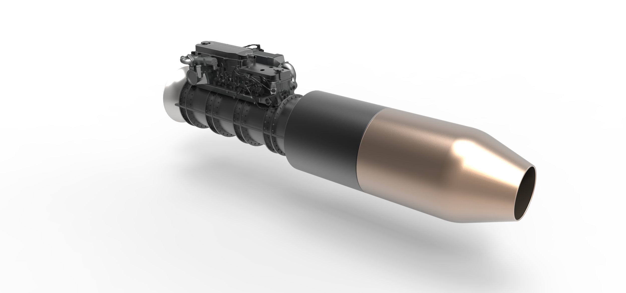 Jet engine 5 3D model_9