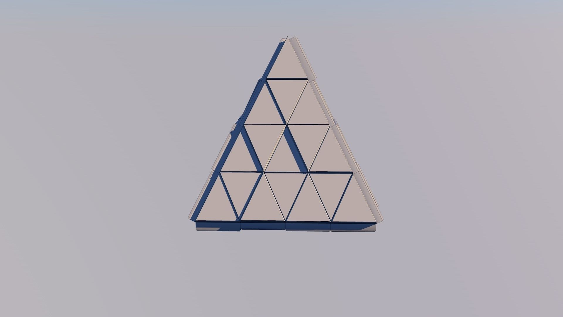 Sci Fi Pyramid Shape Triangle Low-poly 3D model 3D model_10
