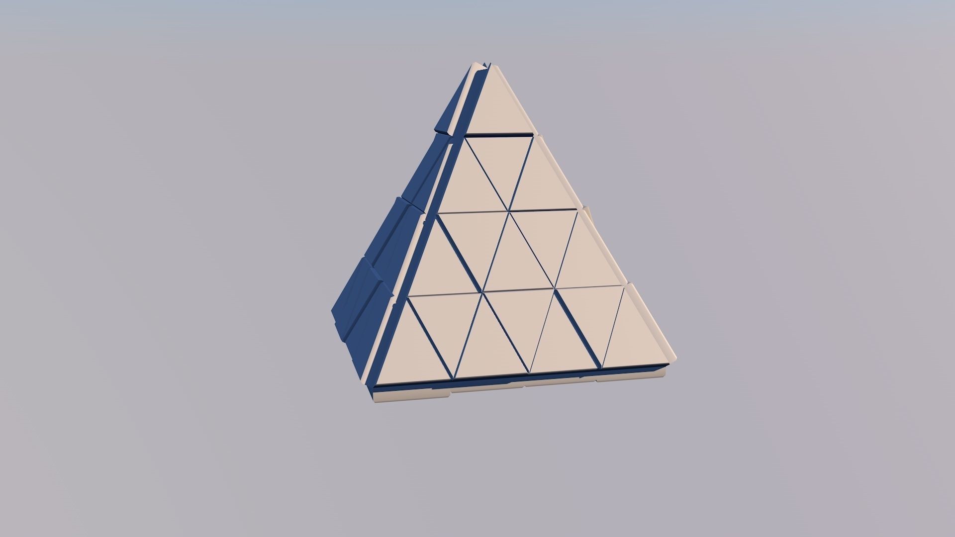 Sci Fi Pyramid Shape Triangle Low-poly 3D model 3D model_2