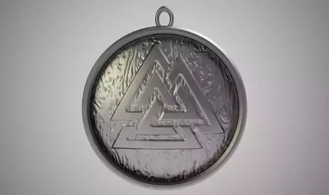 Valknut Necklace 3D print model
