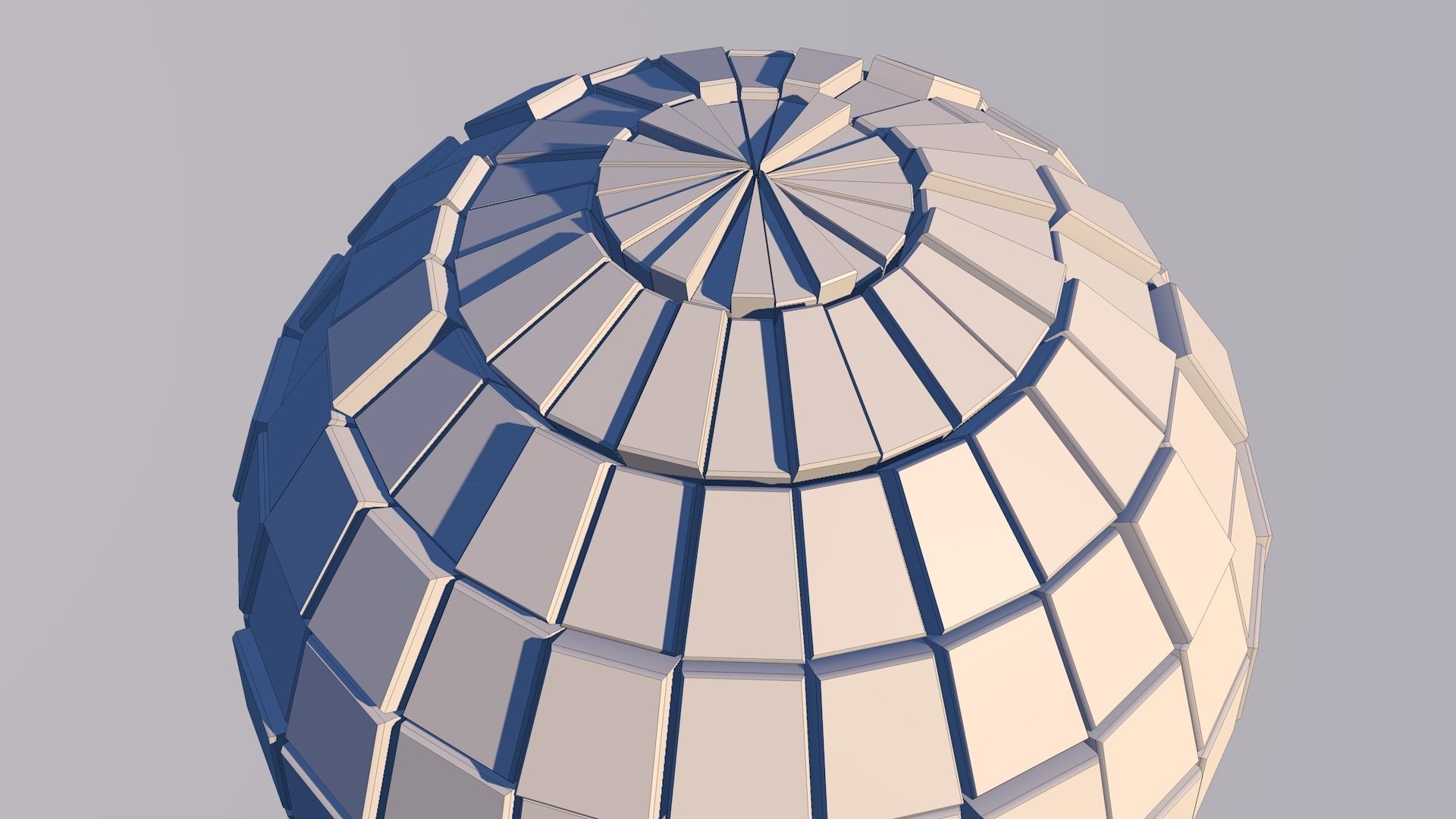 Sci Fi Sphere Shape Triangle Low-poly 3D model 2019 3D model_3