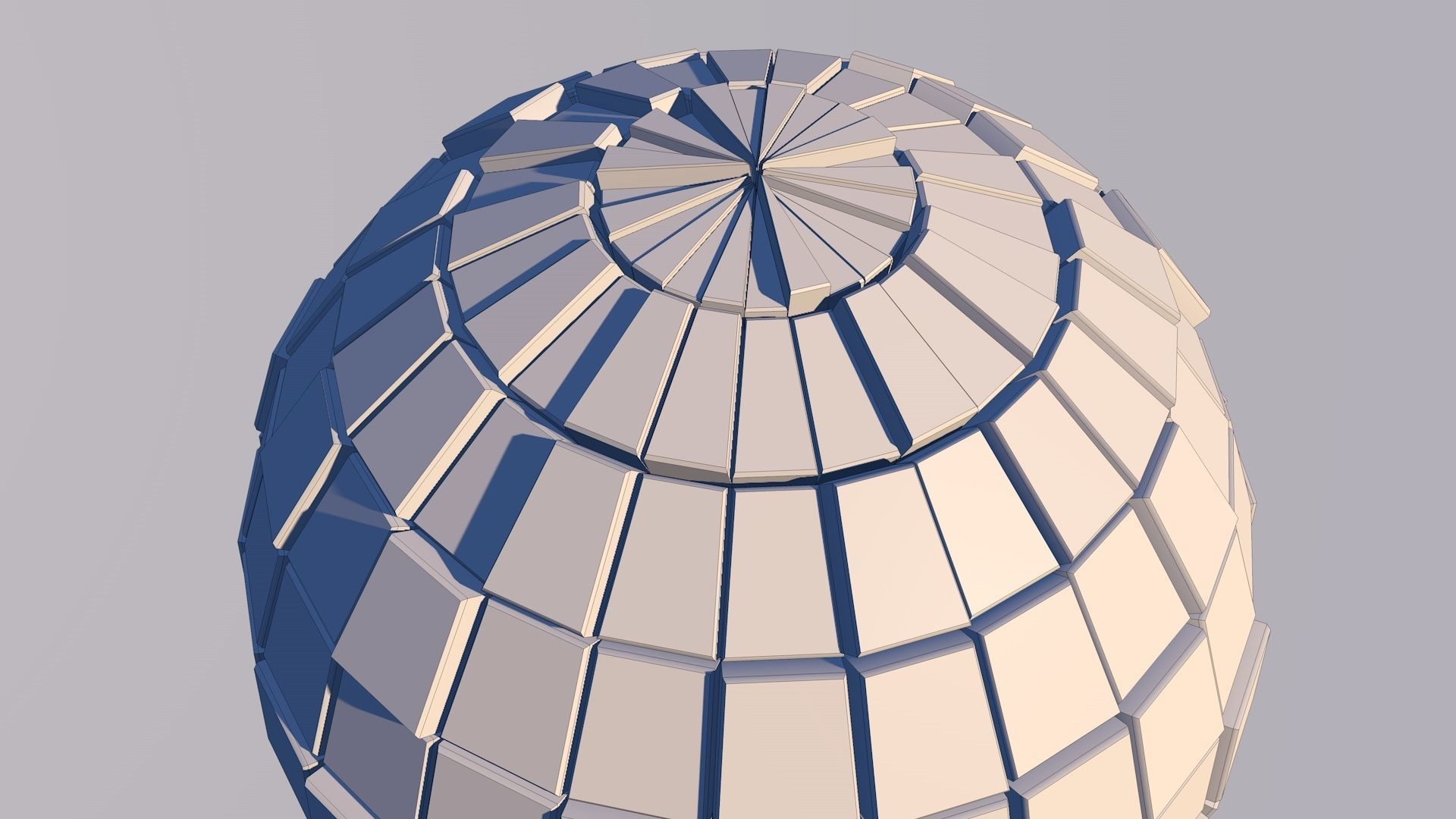 Sci Fi Sphere Shape Triangle Low-poly 3D model 2019 3D model_1