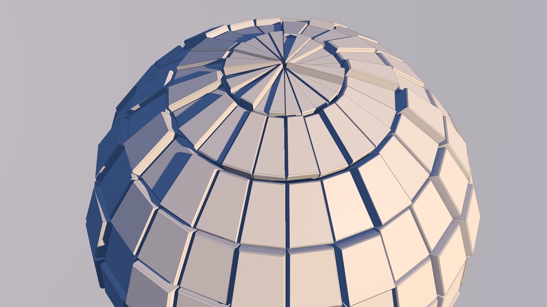 Sci Fi Sphere Shape Triangle Low-poly 3D model 2019 3D model_2