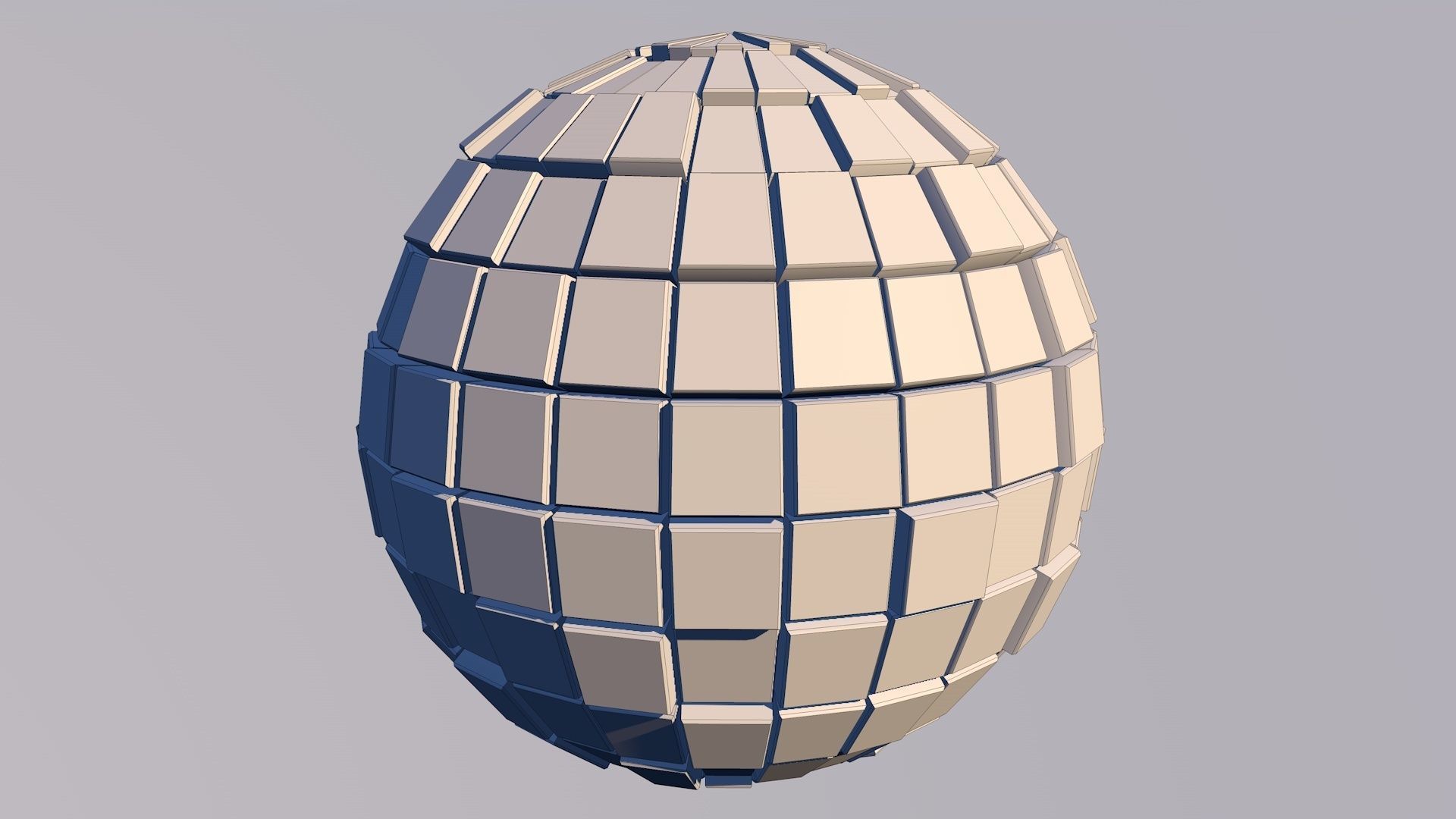 Sci Fi Sphere Shape Triangle Low-poly 3D model 2019 3D model_10