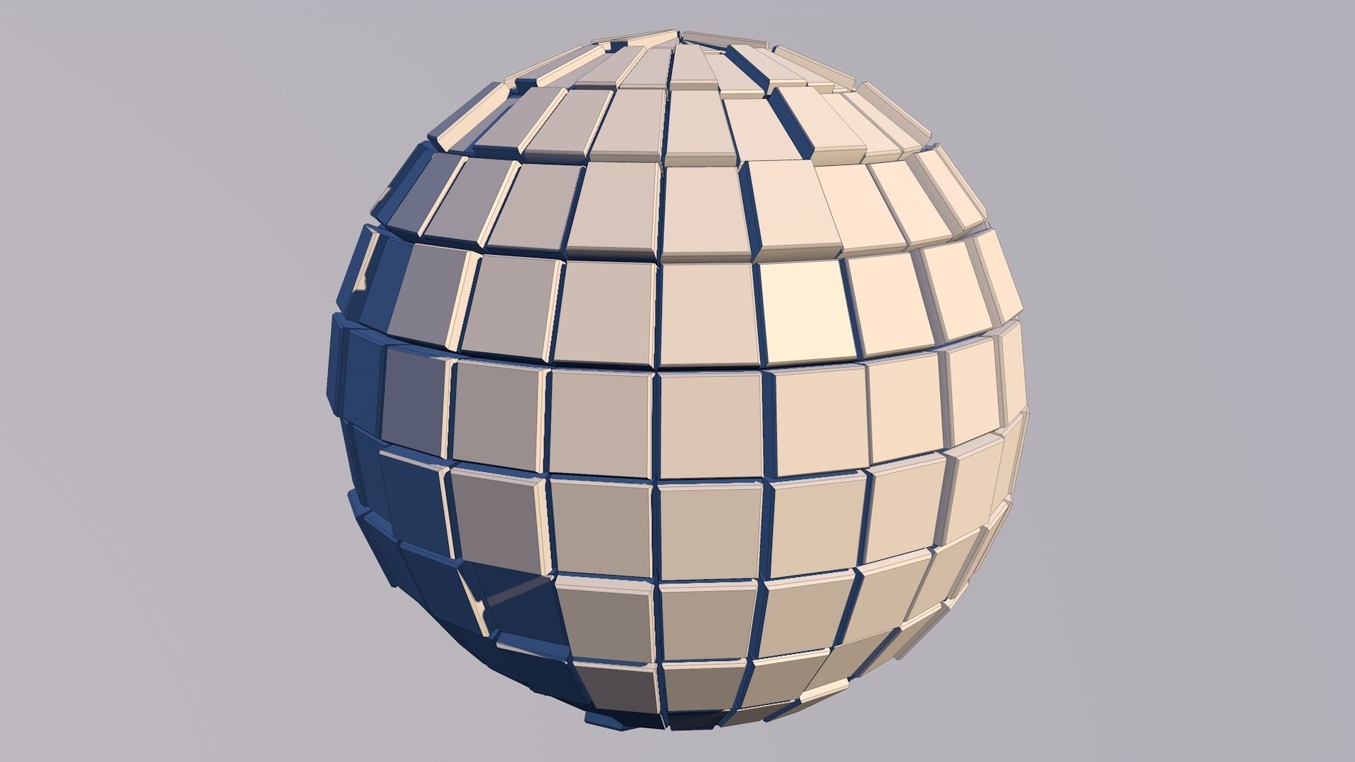 Sci Fi Sphere Shape Triangle Low-poly 3D model 2019 3D model_8