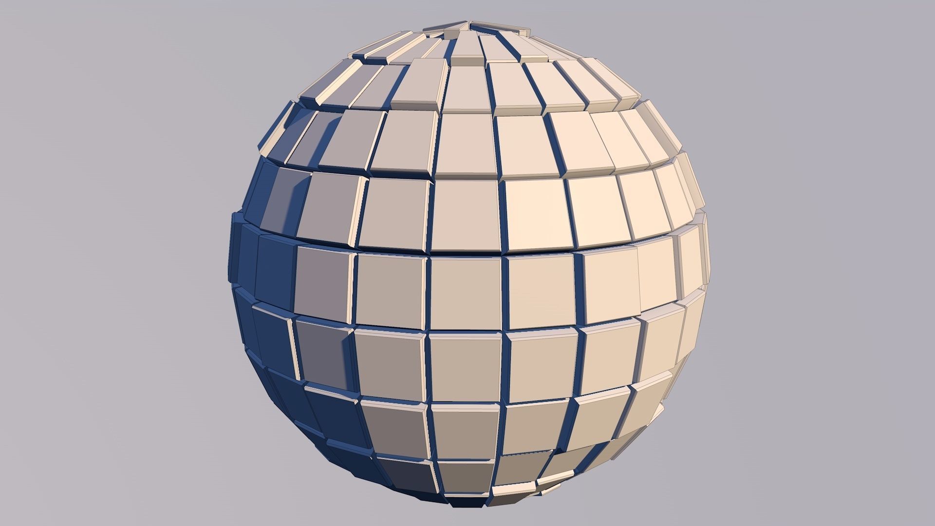 Sci Fi Sphere Shape Triangle Low-poly 3D model 2019 3D model_6