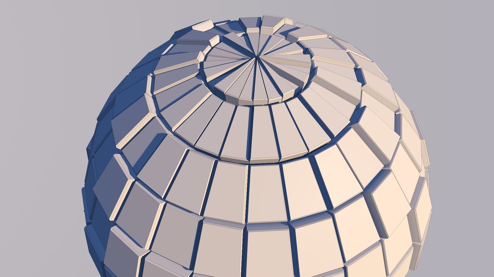 Sci Fi Sphere Shape Triangle Low-poly 3D model 2019 3D model_4