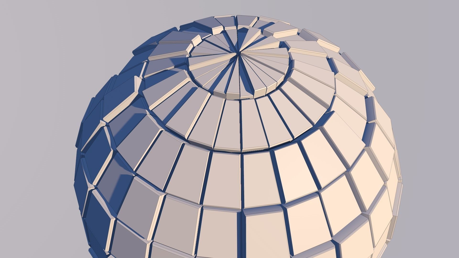 Sci Fi Sphere Shape Triangle Low-poly 3D model 2019 3D model_5