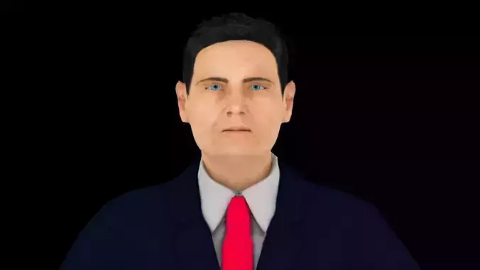 Model 5 animated businessman