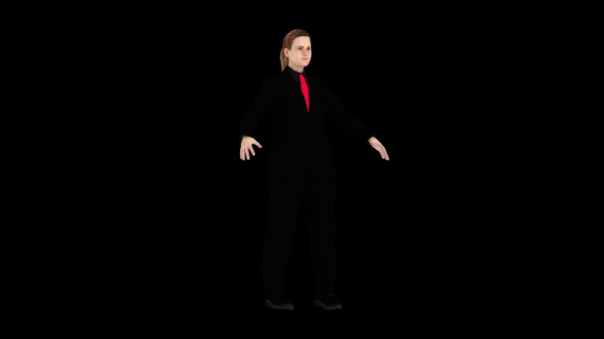 Model 9 man in suit 3D model_4