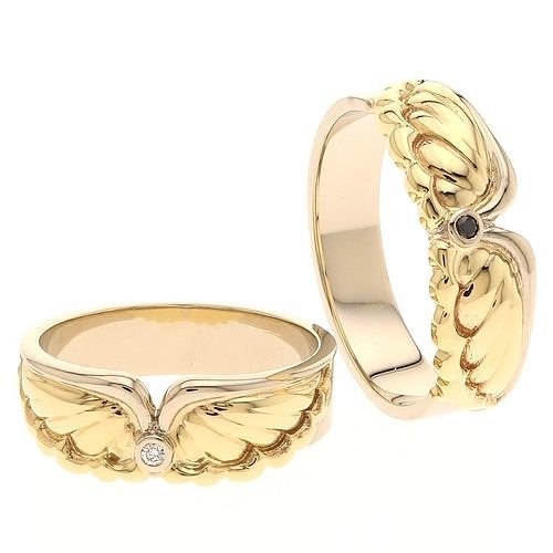 Angel Wings Wedding Ring 3D print model
