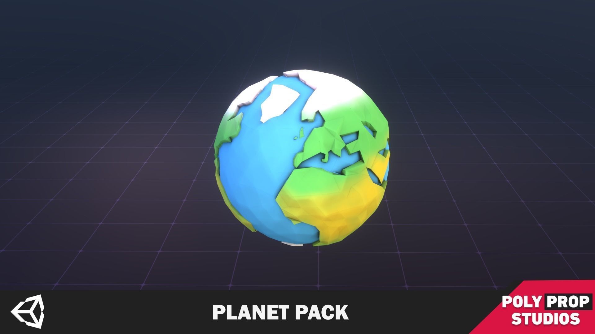 Planet Pack Low-poly 3D model_1