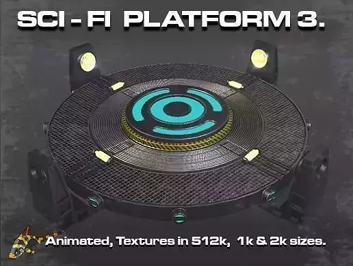 SCI-FI PLATFORM 3 3D model