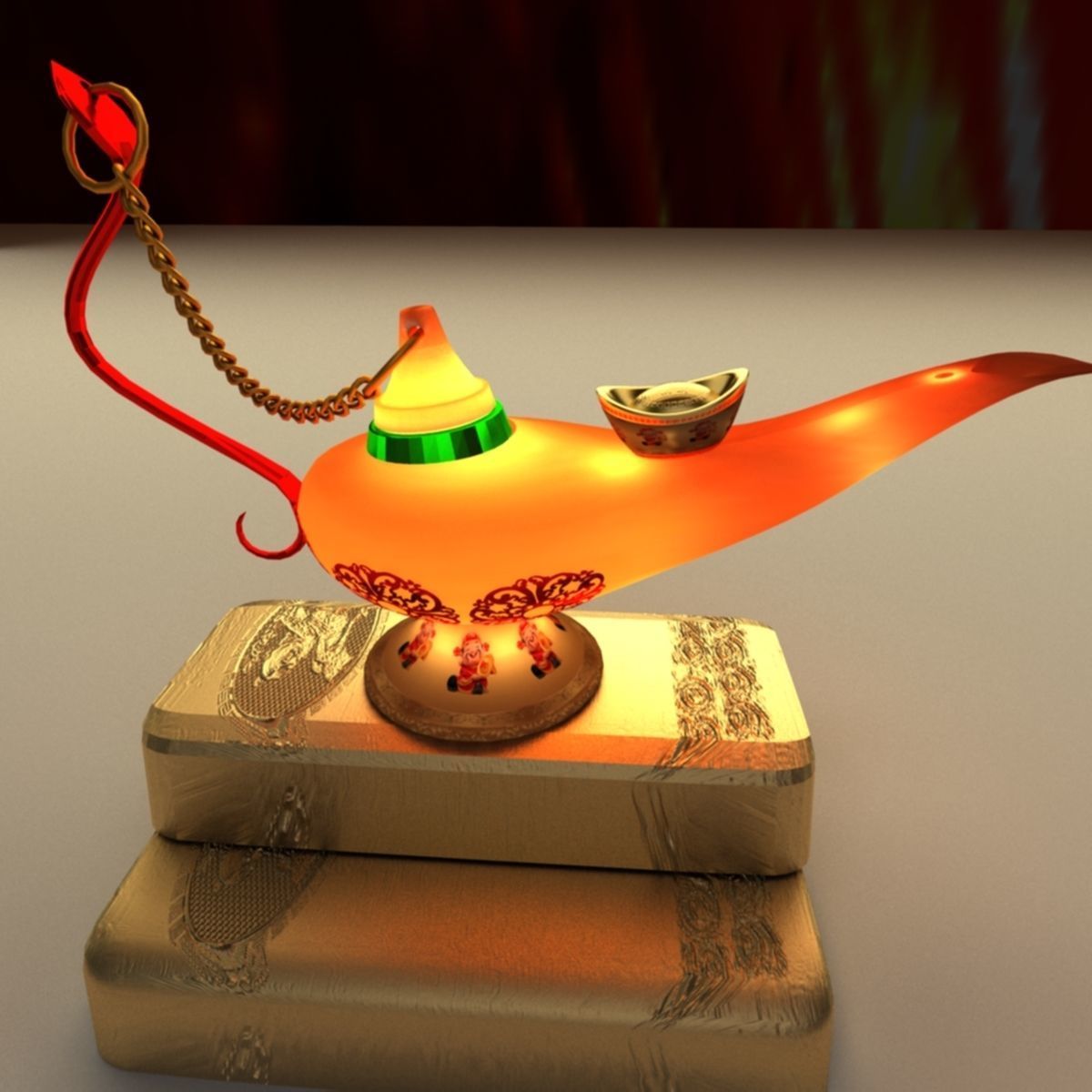 Magic Lamp 3D model_1