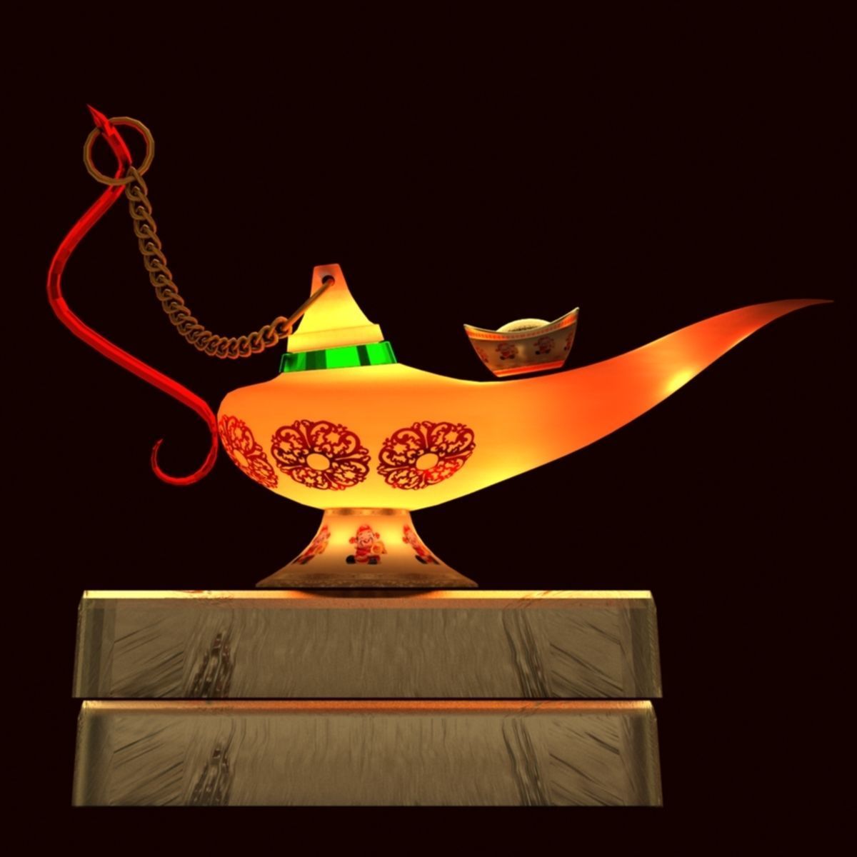 Magic Lamp 3D model_2