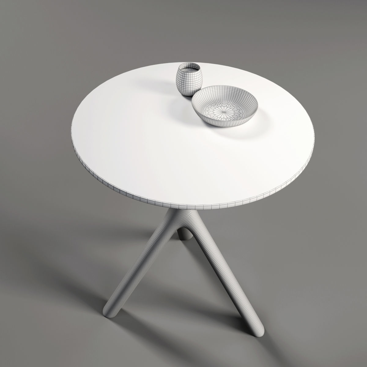 STORK side table Low-poly 3D model_5