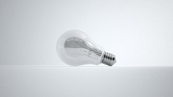 Lightbulb light bulb Low-poly 3D model