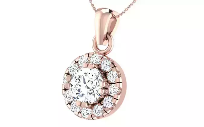 Solitaire pendant-earrings set 3dm stl render detail 3D print