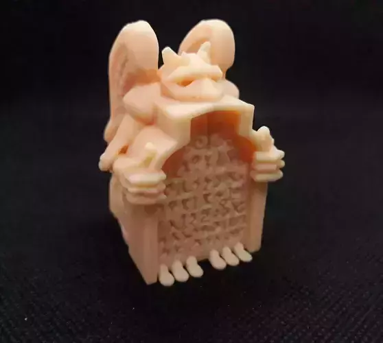 Gargoyle 3d print plastic toy with wings