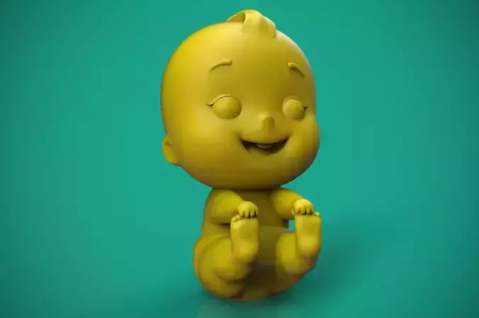 Happy Baby Cartoon 3D print model