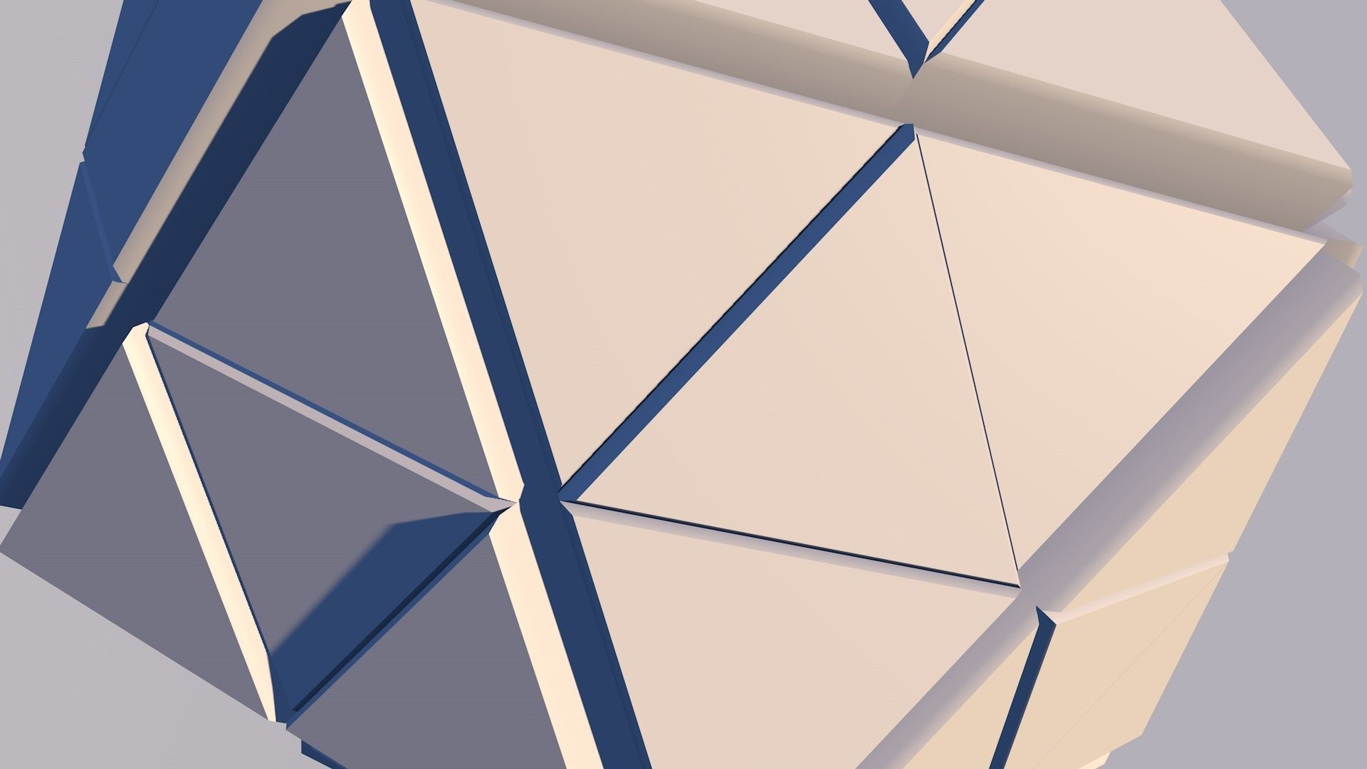 Sci Fi Pyramid Shape Triangle Low-poly 3D model 2019 3D model 3D model_7