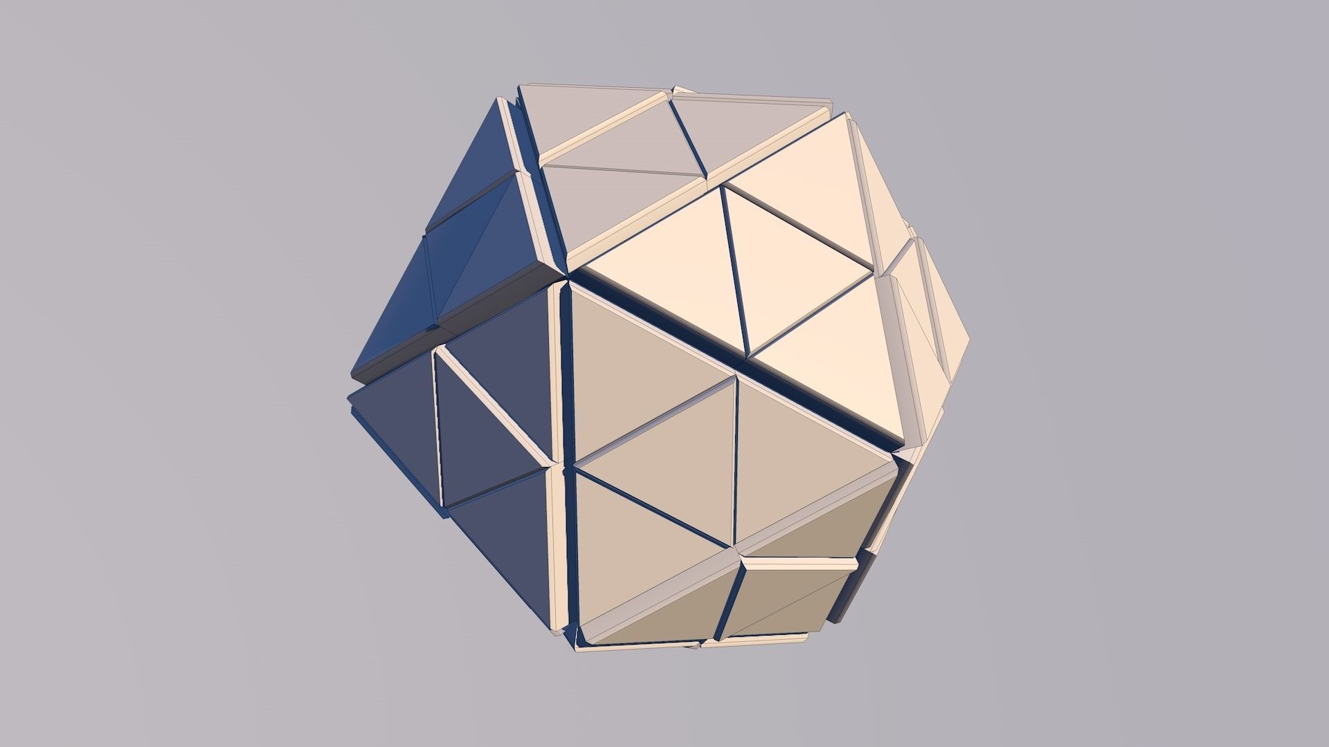 Sci Fi Pyramid Shape Triangle Low-poly 3D model 2019 3D model 3D model_21