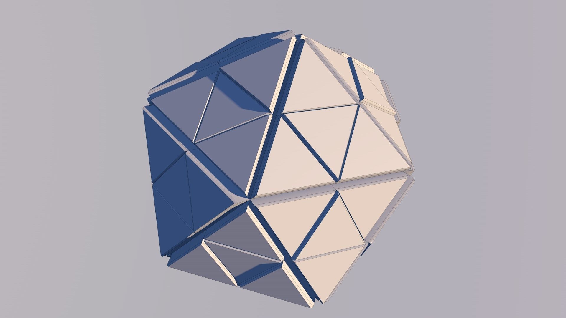 Sci Fi Pyramid Shape Triangle Low-poly 3D model 2019 3D model 3D model_1