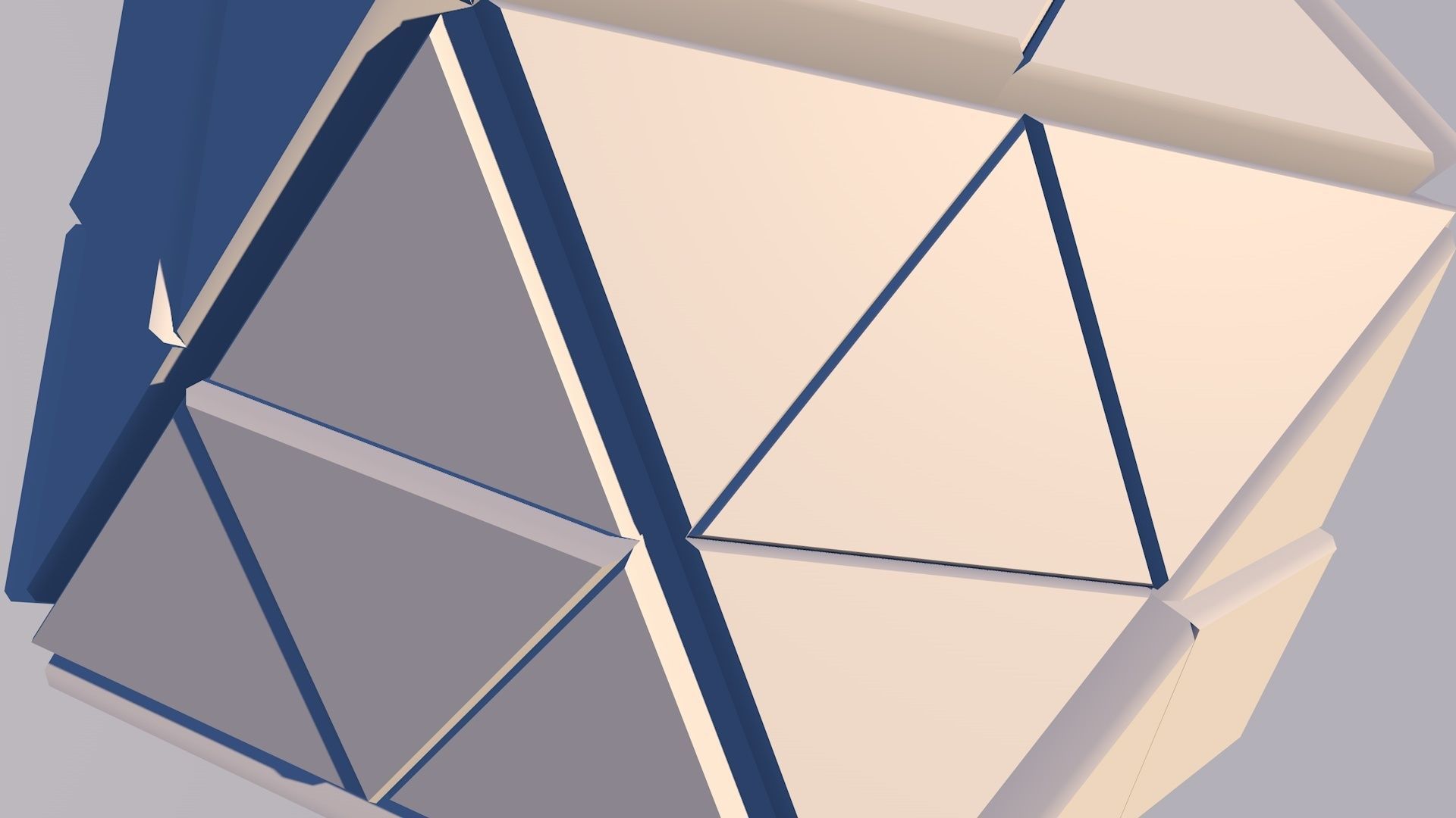 Sci Fi Pyramid Shape Triangle Low-poly 3D model 2019 3D model 3D model_10