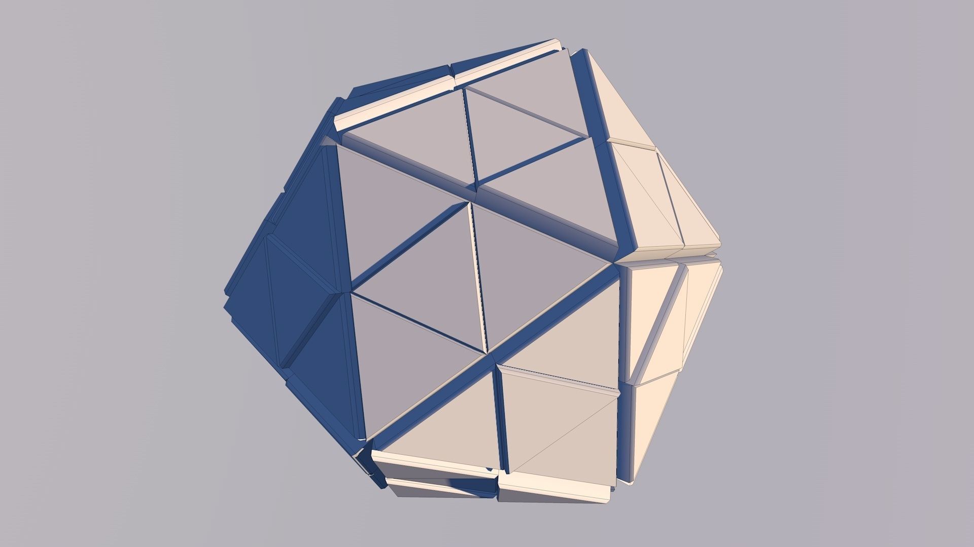 Sci Fi Pyramid Shape Triangle Low-poly 3D model 2019 3D model 3D model_5