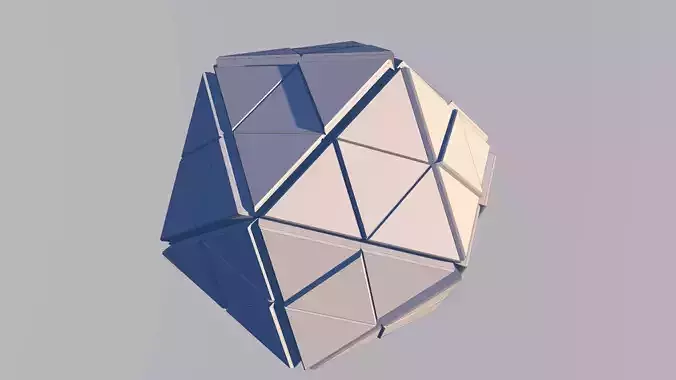 Sci Fi Pyramid Shape Triangle Low-poly 3D model 2019 3D model