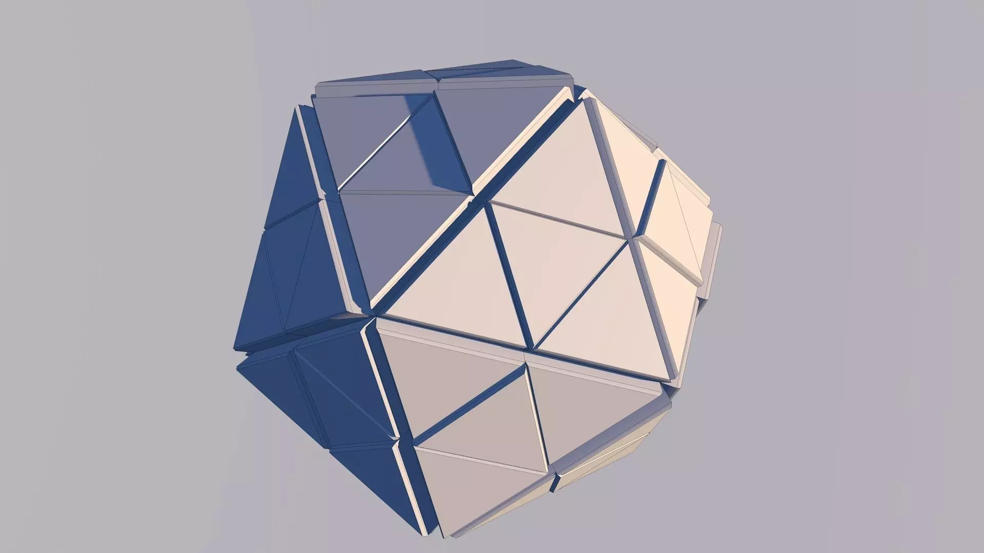 Sci Fi Pyramid Shape Triangle Low-poly 3D model 2019 3D model 3D model_0