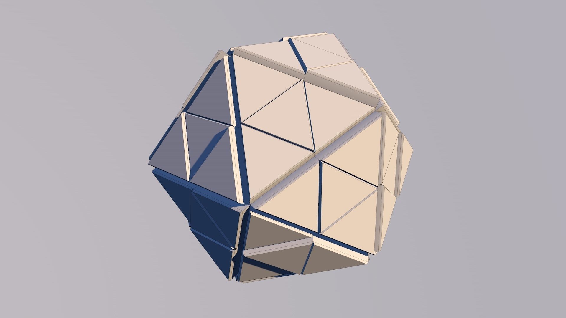 Sci Fi Pyramid Shape Triangle Low-poly 3D model 2019 3D model 3D model_19