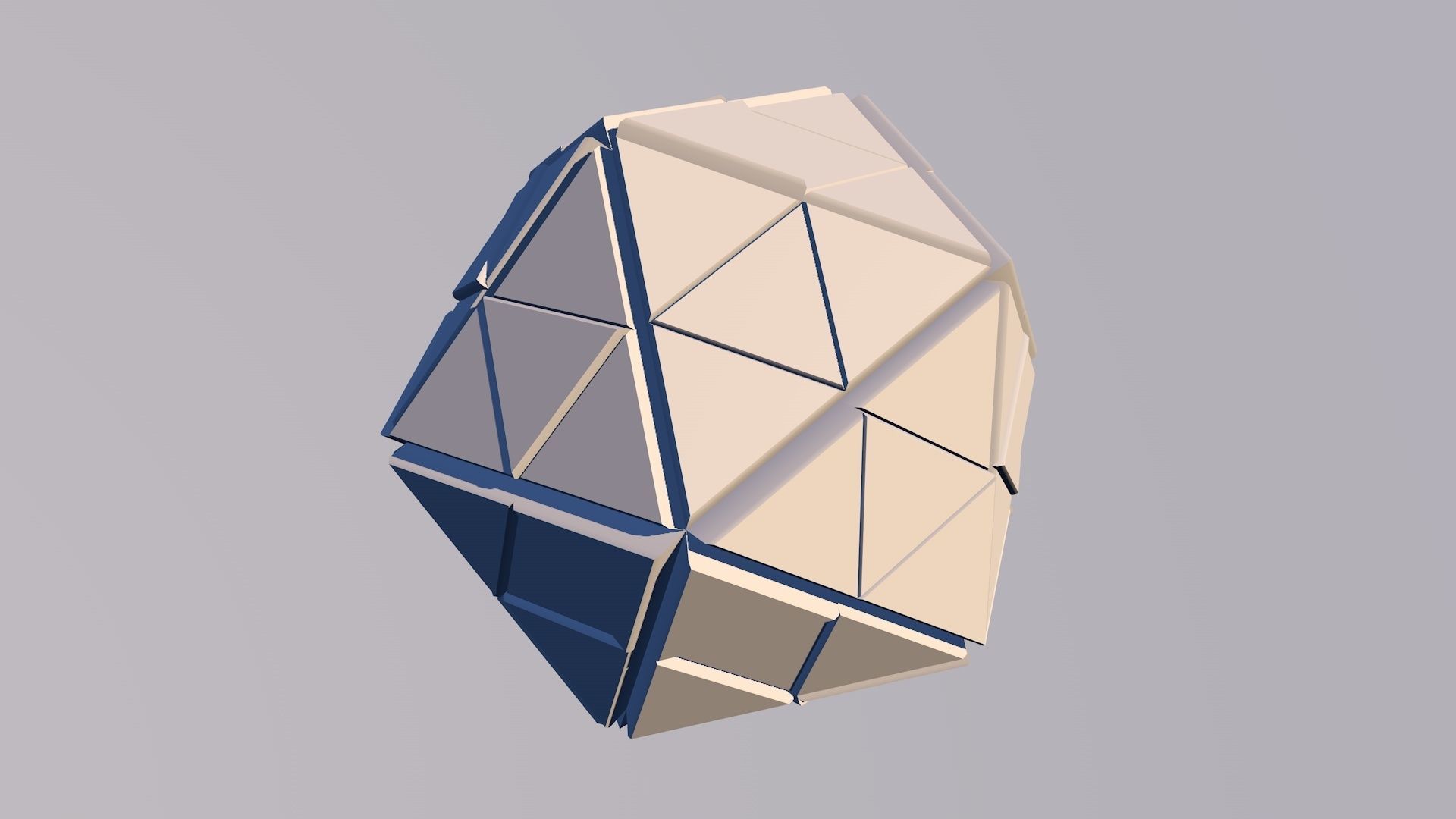 Sci Fi Pyramid Shape Triangle Low-poly 3D model 2019 3D model 3D model_16