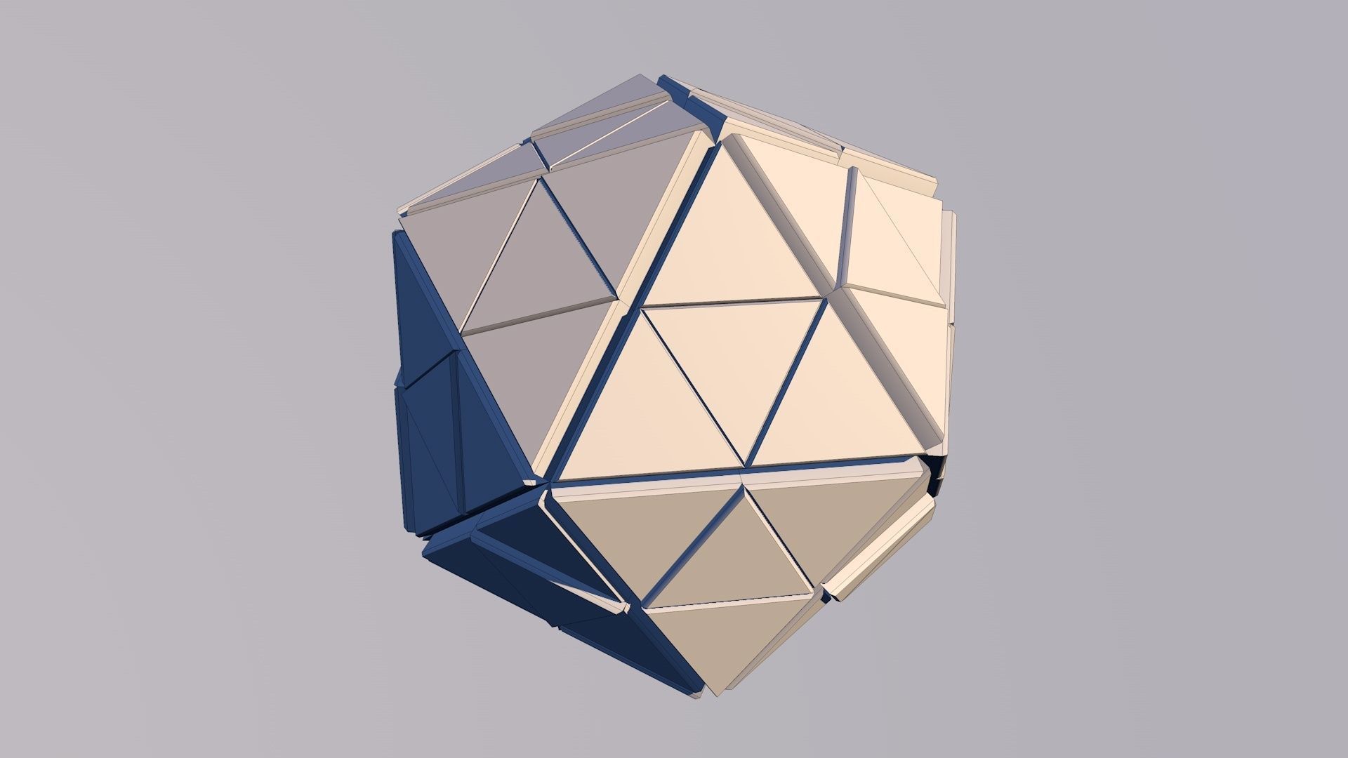 Sci Fi Pyramid Shape Triangle Low-poly 3D model 2019 3D model 3D model_20