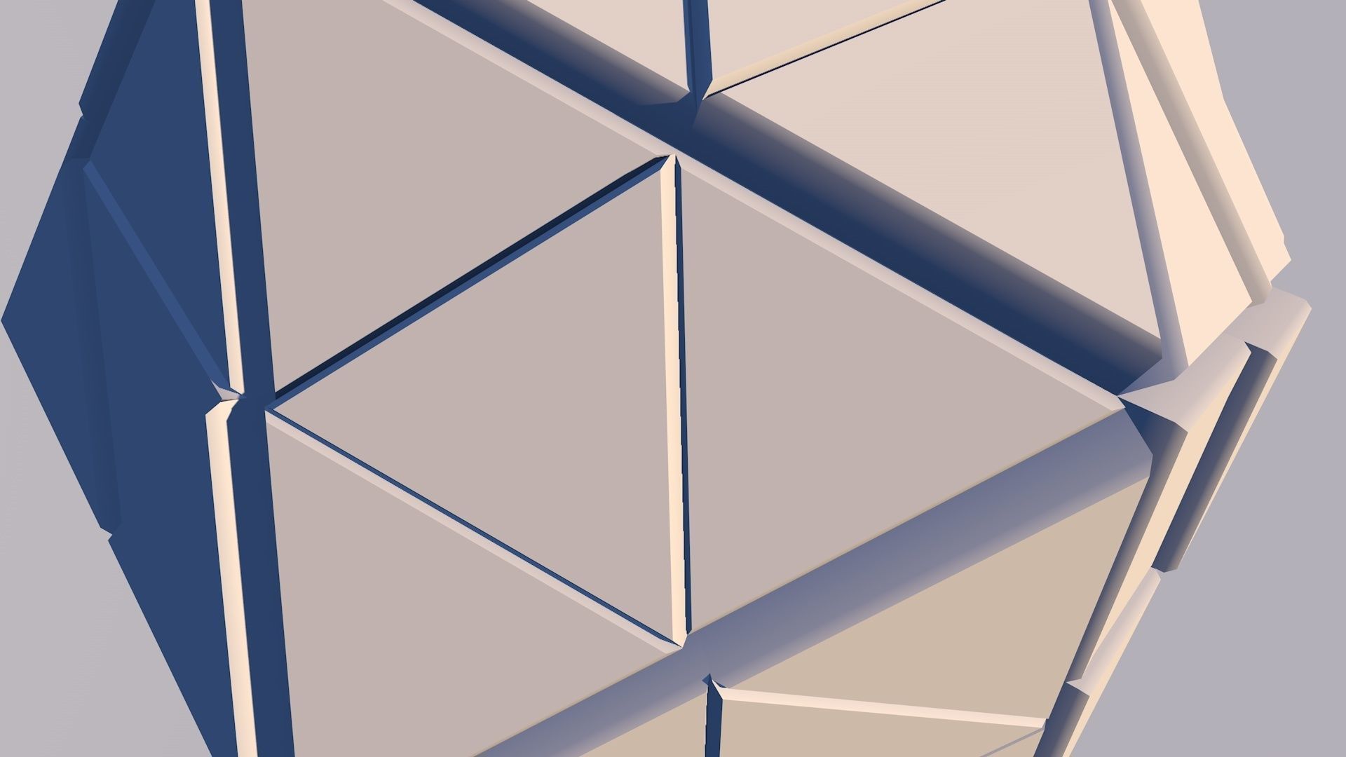 Sci Fi Pyramid Shape Triangle Low-poly 3D model 2019 3D model 3D model_6