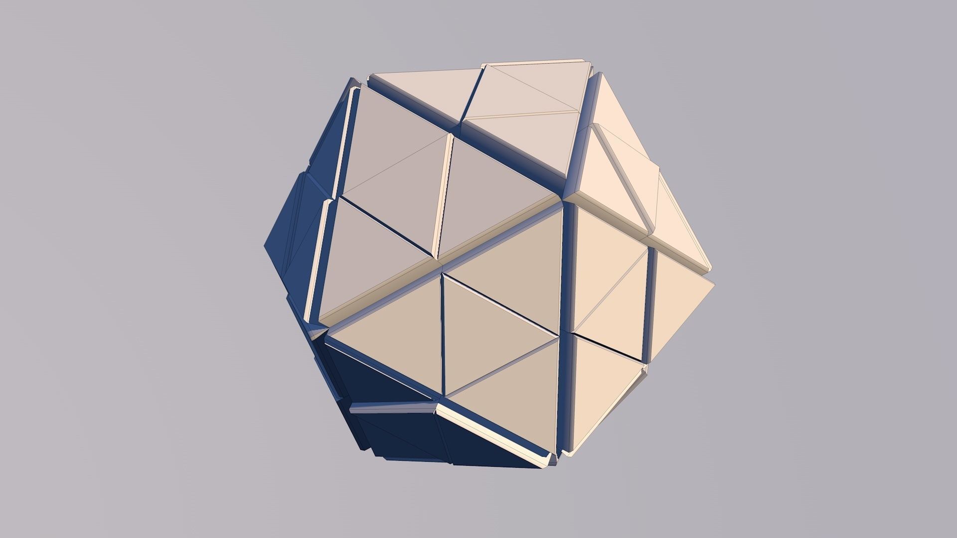 Sci Fi Pyramid Shape Triangle Low-poly 3D model 2019 3D model 3D model_18