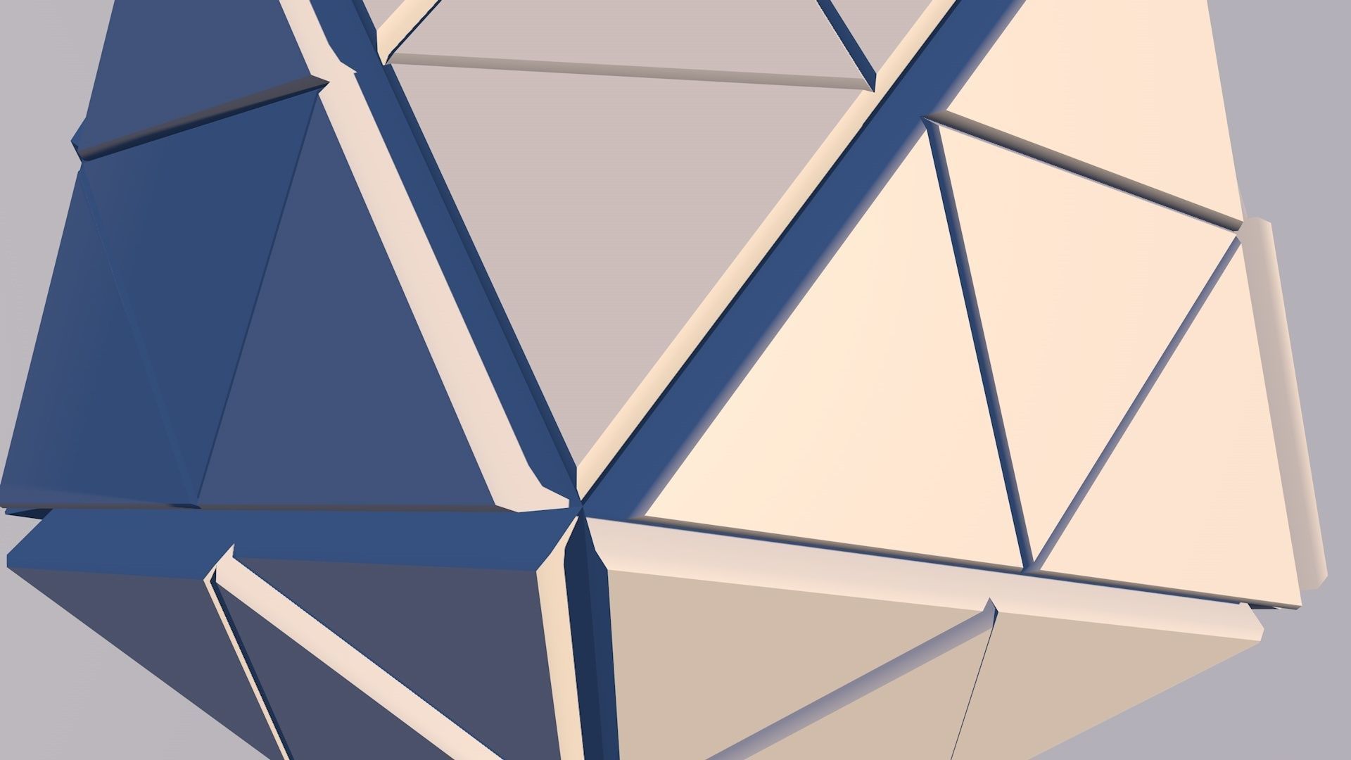 Sci Fi Pyramid Shape Triangle Low-poly 3D model 2019 3D model 3D model_9