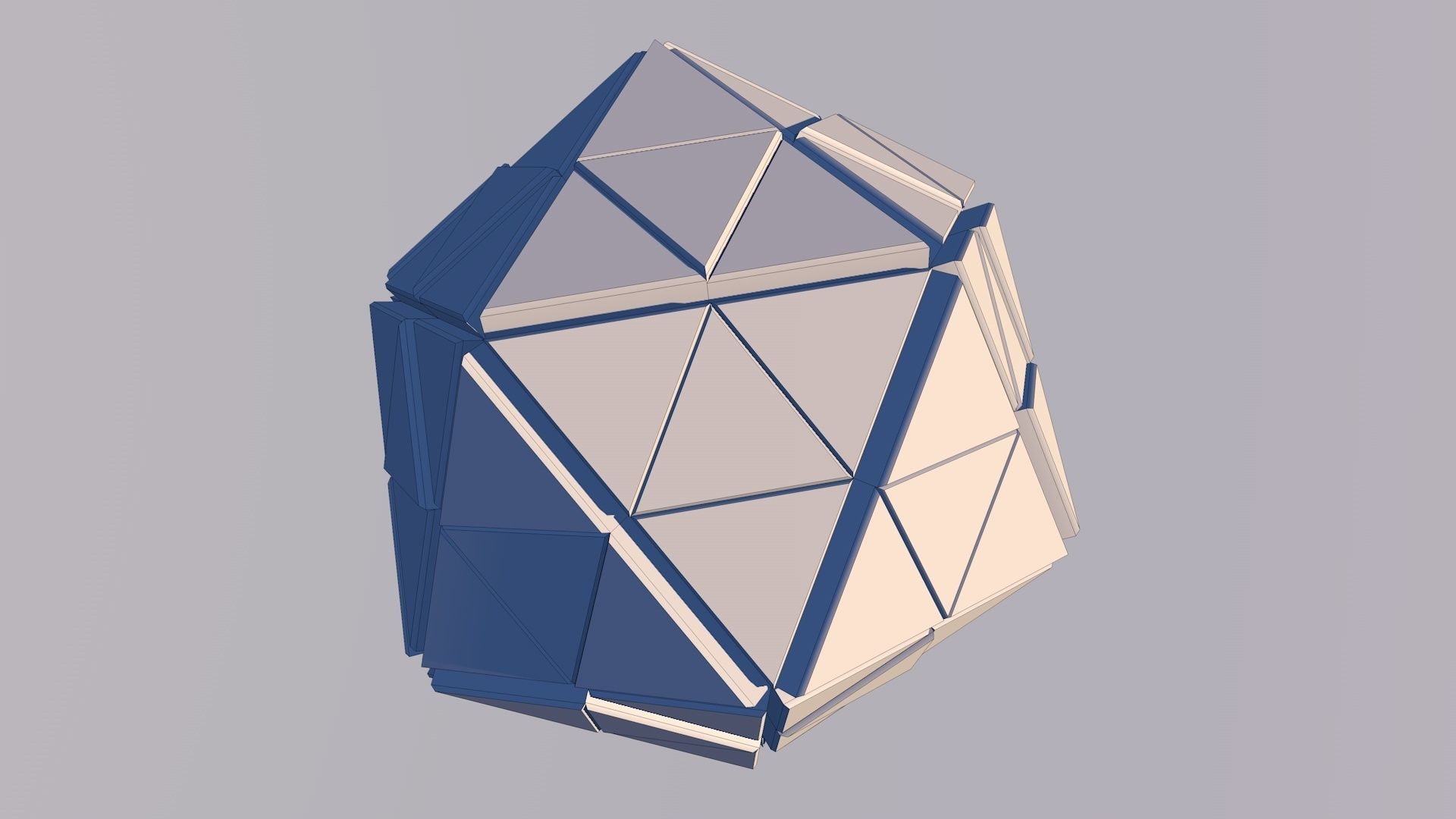 Sci Fi Pyramid Shape Triangle Low-poly 3D model 2019 3D model 3D model_3