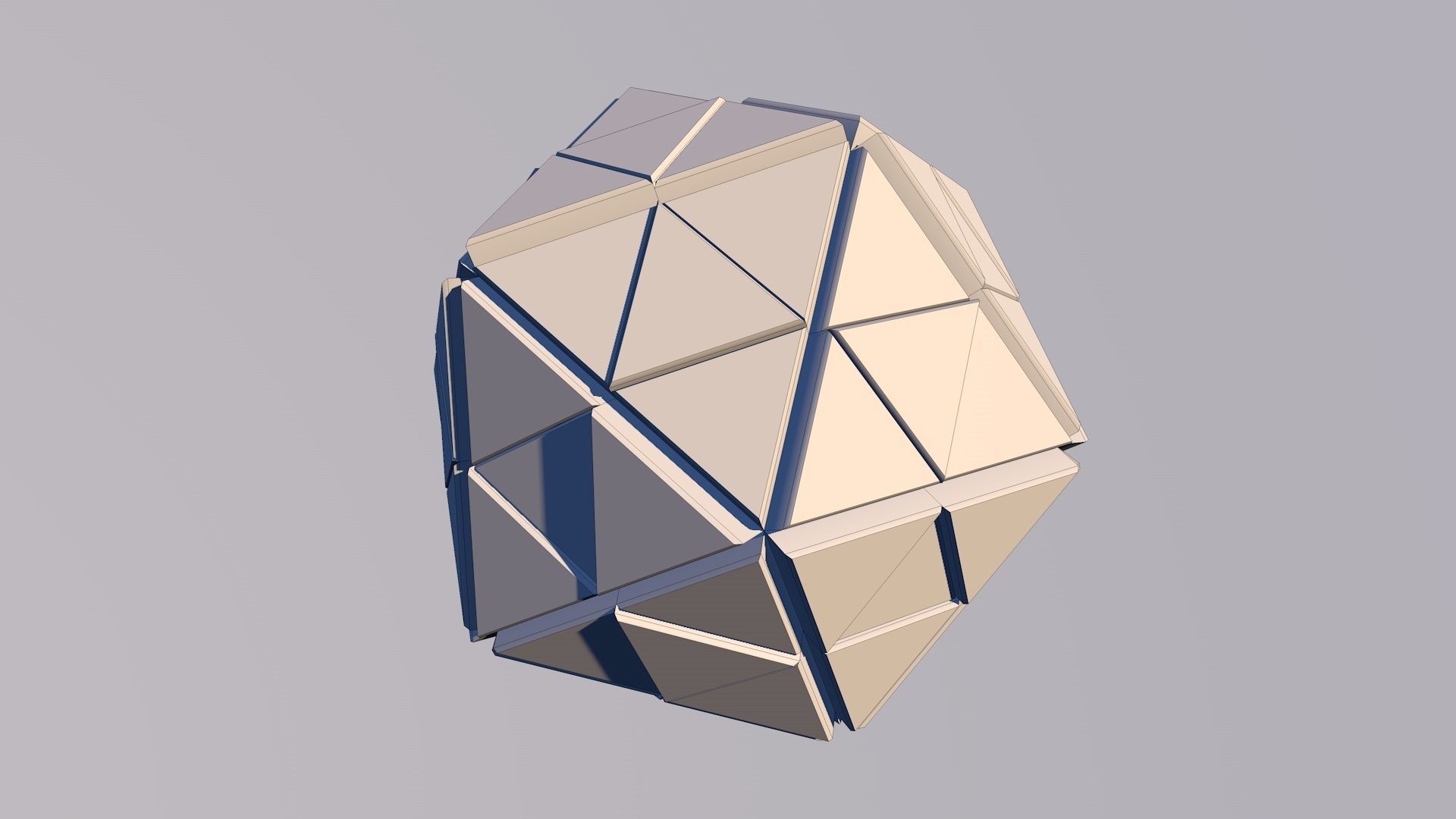 Sci Fi Pyramid Shape Triangle Low-poly 3D model 2019 3D model 3D model_23