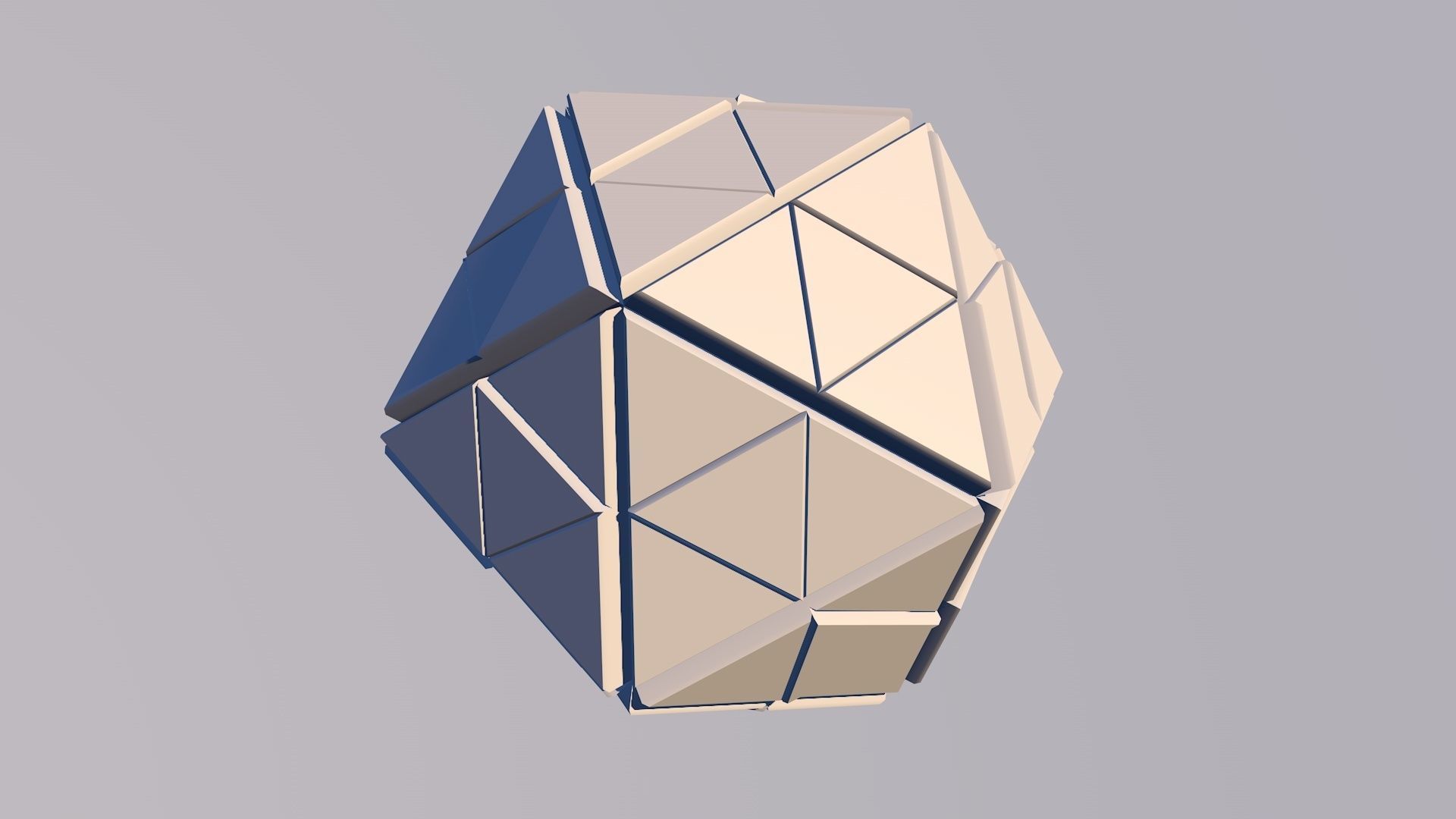 Sci Fi Pyramid Shape Triangle Low-poly 3D model 2019 3D model 3D model_15