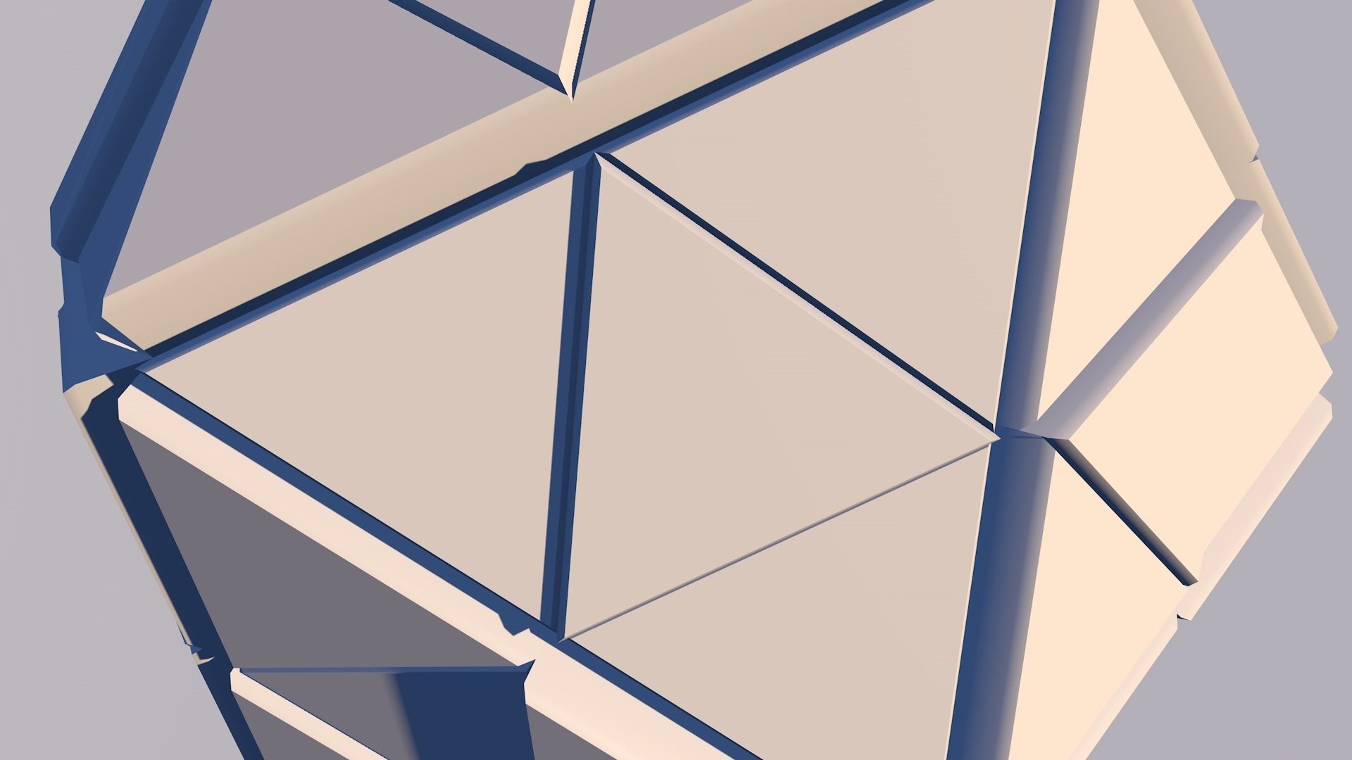 Sci Fi Pyramid Shape Triangle Low-poly 3D model 2019 3D model 3D model_11