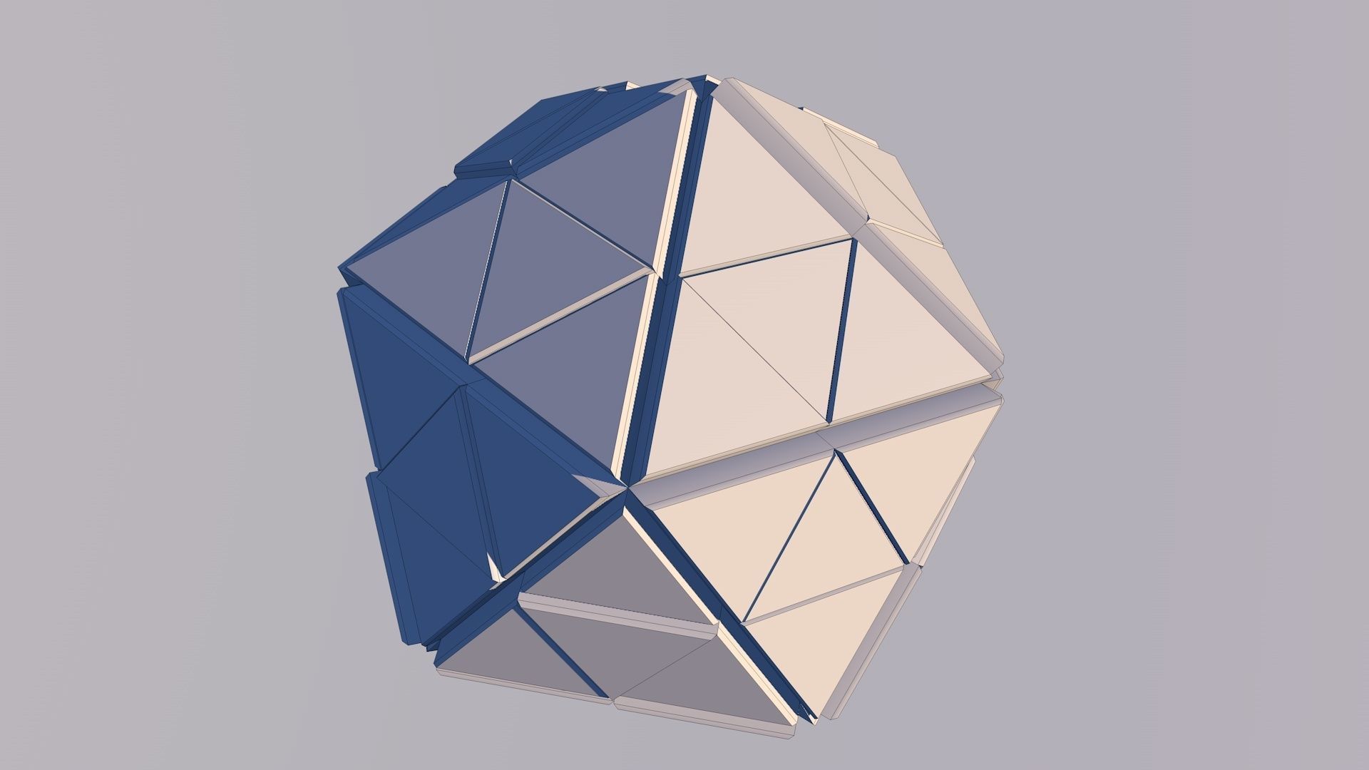 Sci Fi Pyramid Shape Triangle Low-poly 3D model 2019 3D model 3D model_4