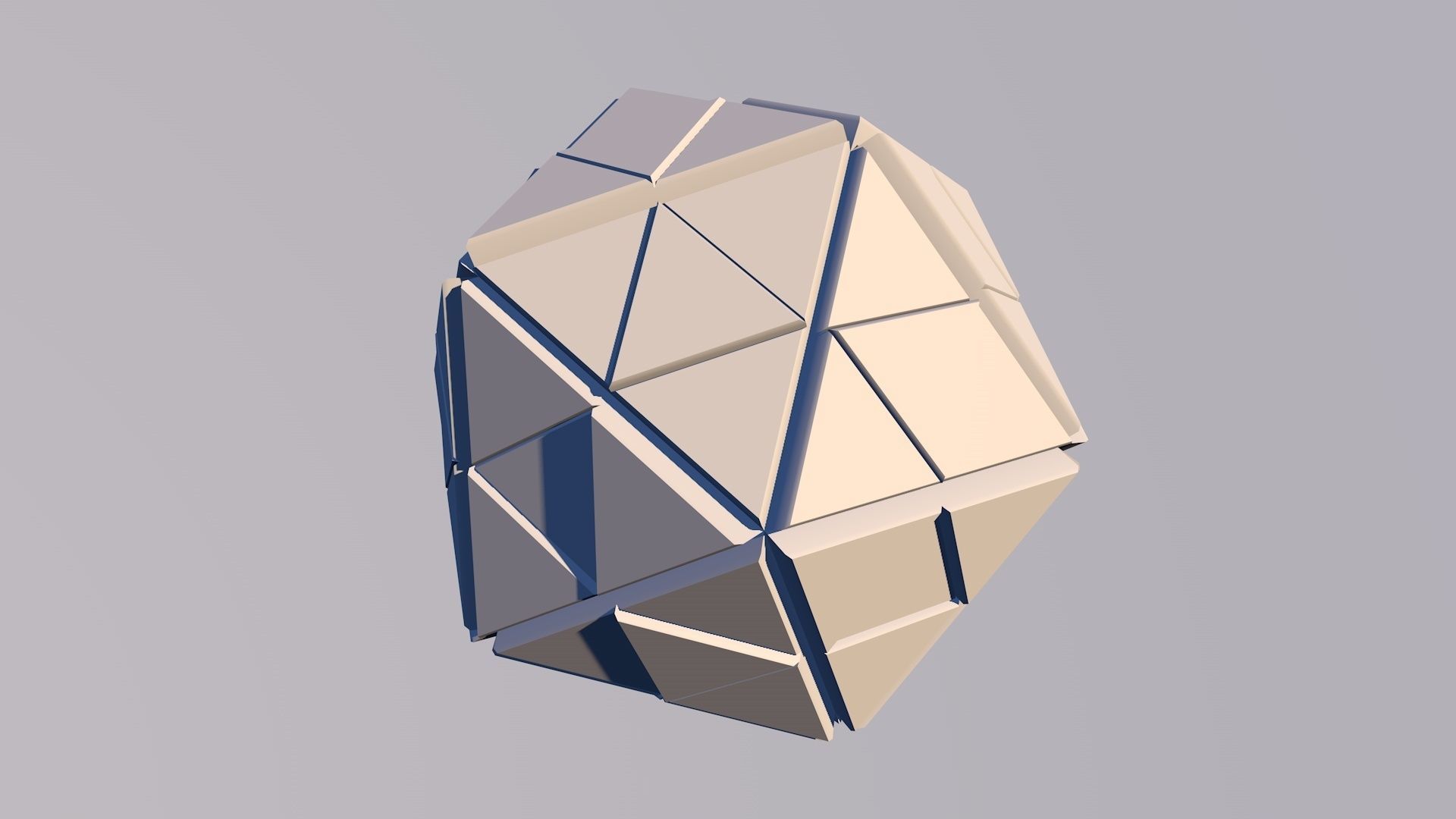 Sci Fi Pyramid Shape Triangle Low-poly 3D model 2019 3D model 3D model_17