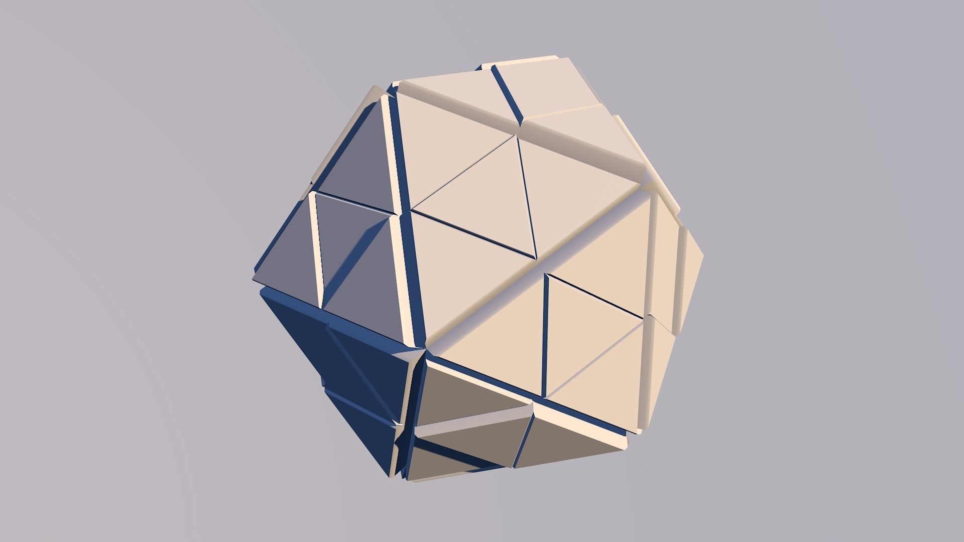 Sci Fi Pyramid Shape Triangle Low-poly 3D model 2019 3D model 3D model_13