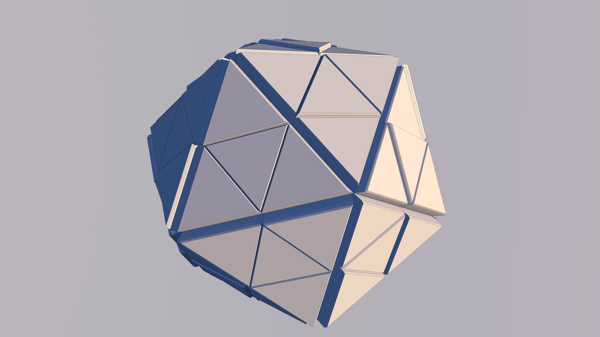 Sci Fi Pyramid Shape Triangle Low-poly 3D model 2019 3D model 3D model_2