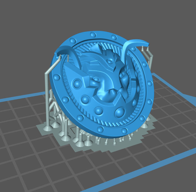 lion shield 3d print Free 3D print model_3