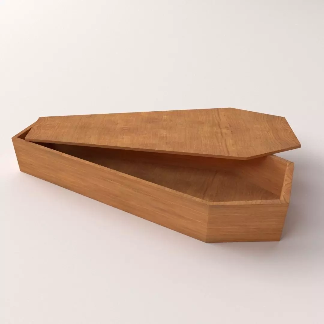Coffin box 3D model_0