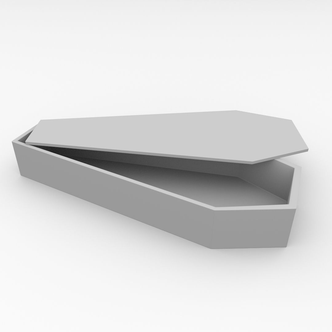 Coffin box 3D model_3