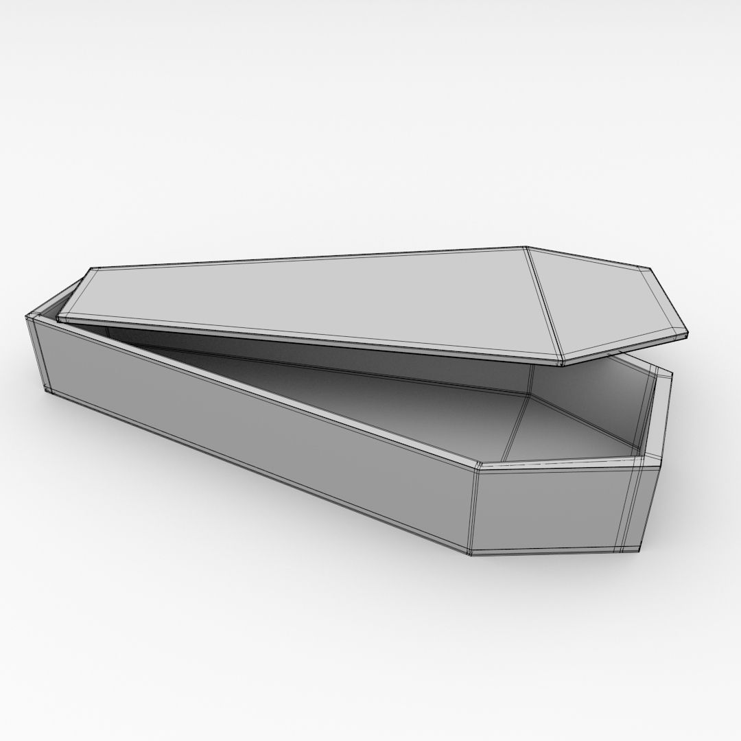Coffin box 3D model_4