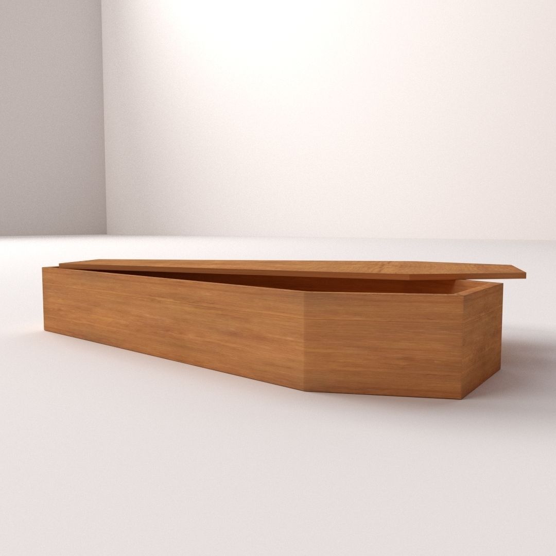 Coffin box 3D model_1